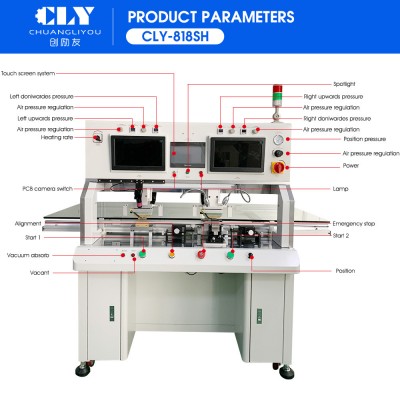 LED/LCD/OLED 4K TV Screen Single Press Head Single Screen Pulse Heating Acf Cof Tab Bonding Machine